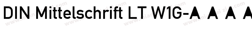 DIN Mittelschrift LT W1G字体转换